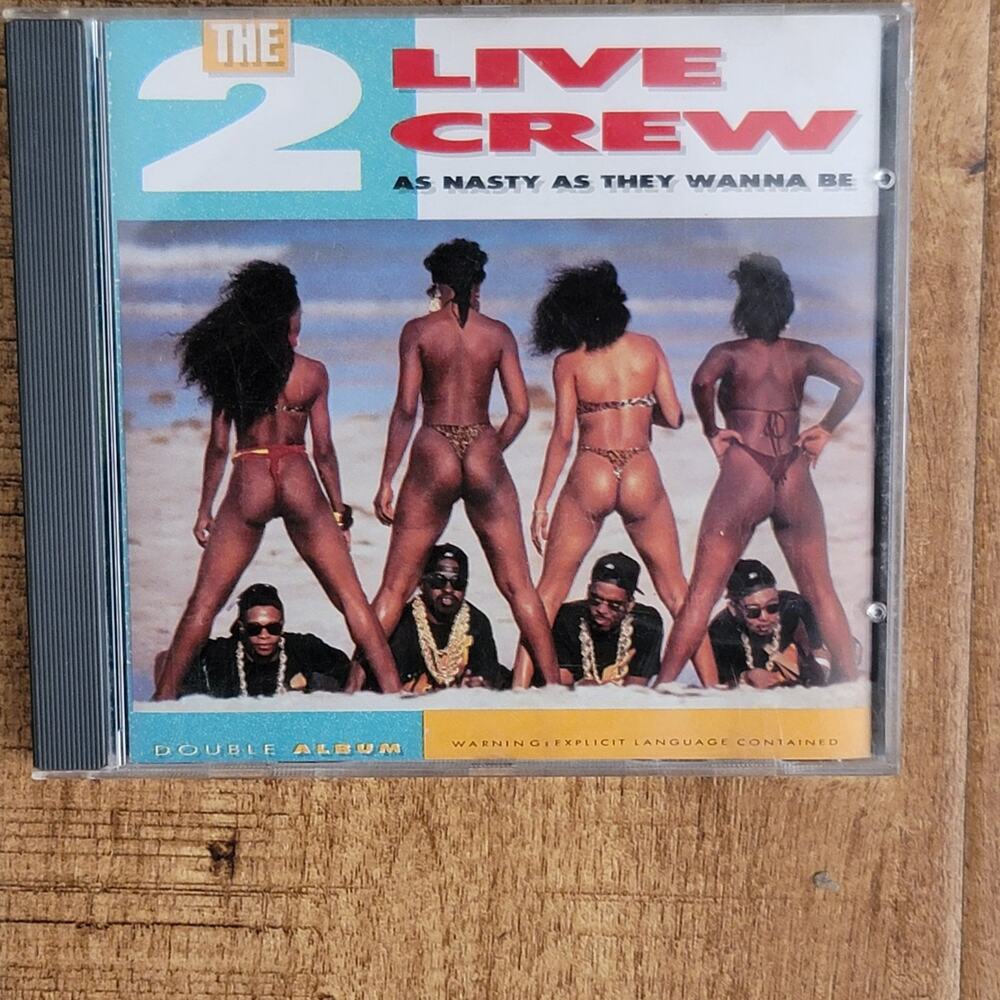 Vtg 1989 2 LIVE CREW As Nasty As They Wanna Be ORIGINAL PRESS CD
